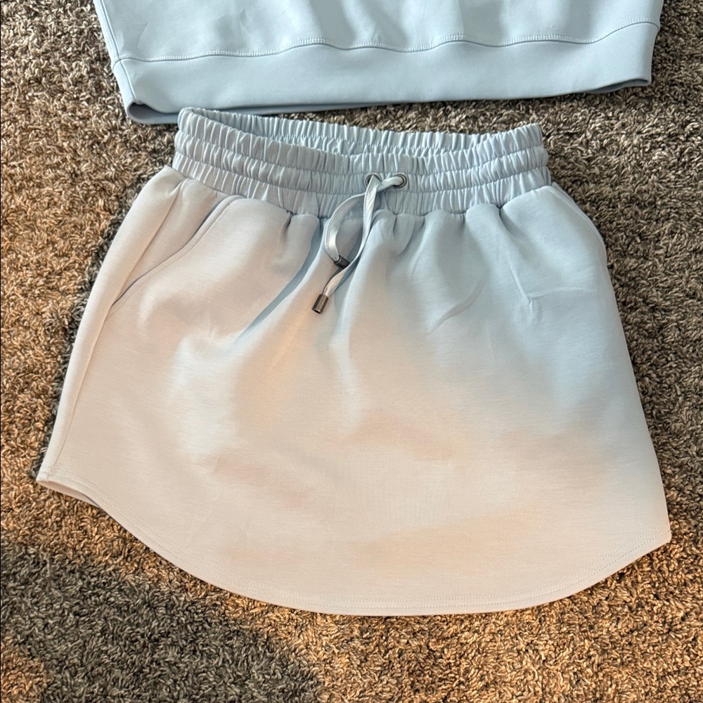 Altar'd State Light Blue Mini Skirt